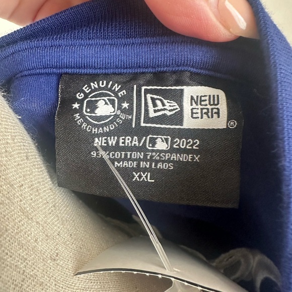 New Era Royal Blue LA Logo Short Sleeve Tee - Picture 8 of 8